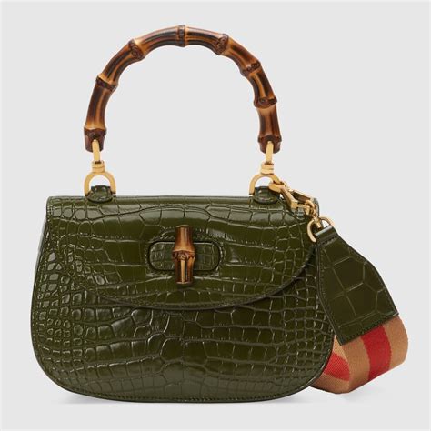 gucci coccodrillo|Gucci leather shoulder bag.